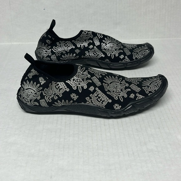 Men’s Aztec Print Black Water Shoes Slip-On Aqua 10 | adventure gear travel - Picture 5 of 13